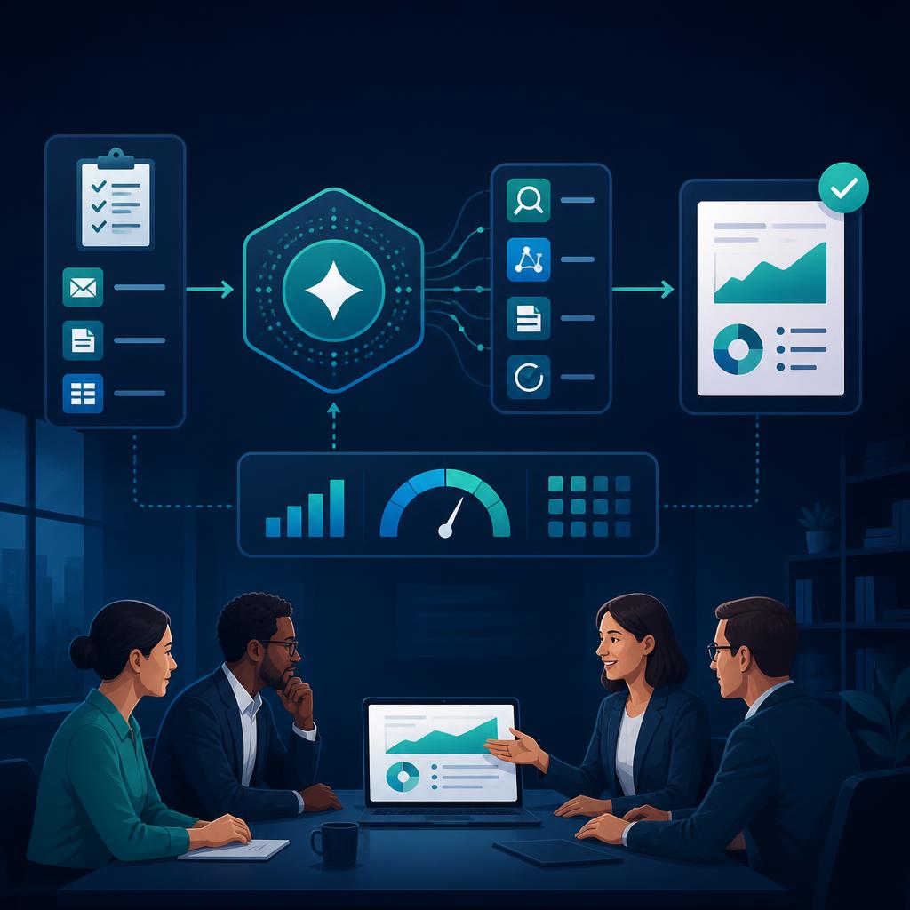 A business team considers whether an AI workflow's useful outcome justifies its operating effort